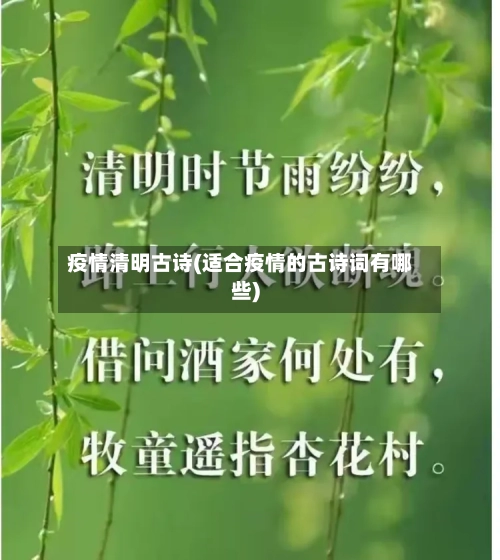 疫情清明古诗(适合疫情的古诗词有哪些)-第3张图片