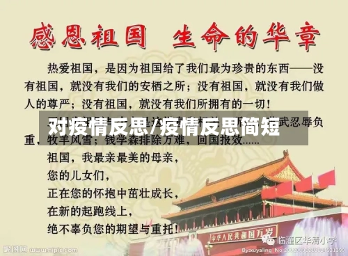 对疫情反思/疫情反思简短-第2张图片