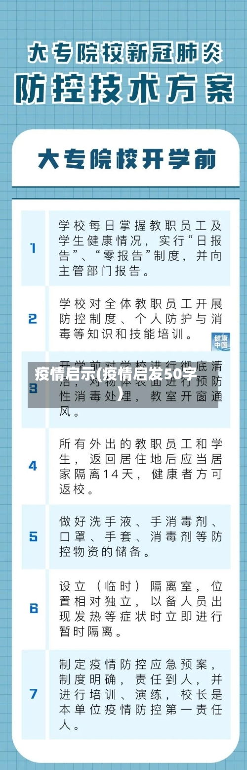 疫情启示(疫情启发50字)