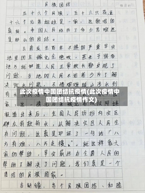 此次疫情中国团结抗疫情(此次疫情中国团结抗疫情作文)