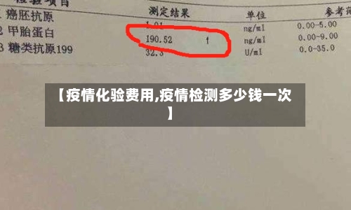 【疫情化验费用,疫情检测多少钱一次】