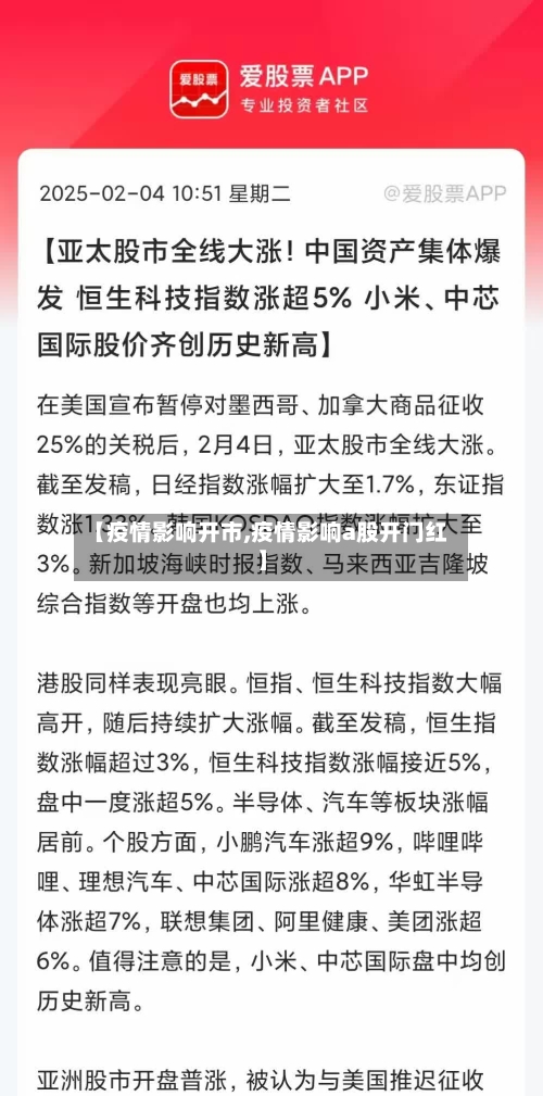 【疫情影响开市,疫情影响a股开门红】-第2张图片