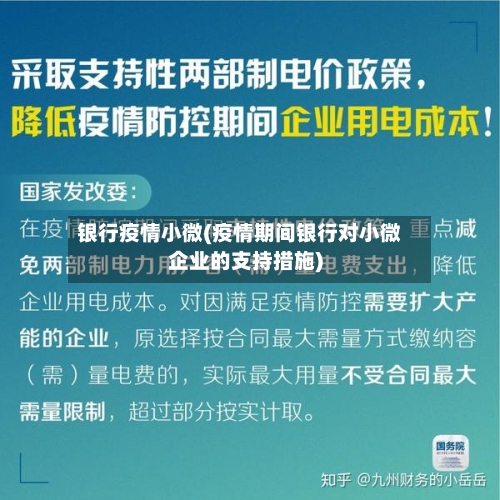 银行疫情小微(疫情期间银行对小微企业的支持措施)
