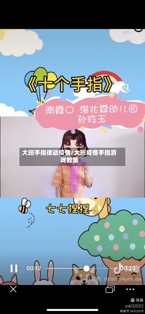 大班手指律动疫情/大班疫情手指游戏教案