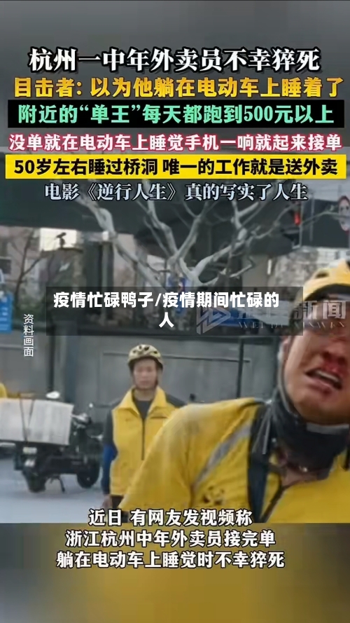 疫情忙碌鸭子/疫情期间忙碌的人