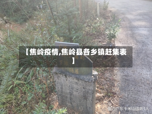 【焦岭疫情,焦岭县各乡镇赶集表】-第2张图片