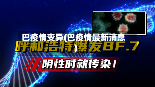 巴疫情变异(巴疫情最新消息)-第3张图片