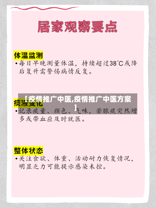 【疫情推广中医,疫情推广中医方案】-第2张图片