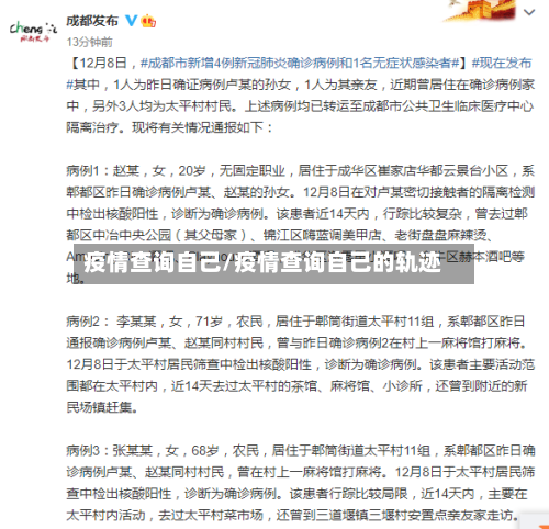 疫情查询自己/疫情查询自己的轨迹-第2张图片