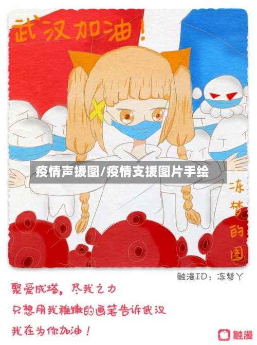 疫情声援图/疫情支援图片手绘