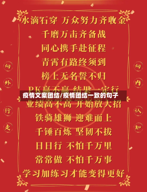 疫情文案团结/疫情团结一致的句子-第2张图片