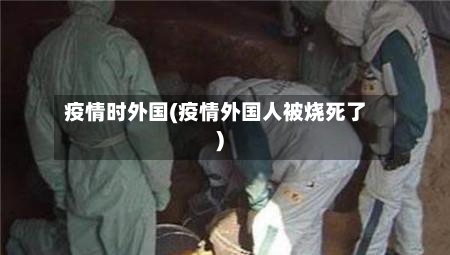 疫情时外国(疫情外国人被烧死了)-第2张图片