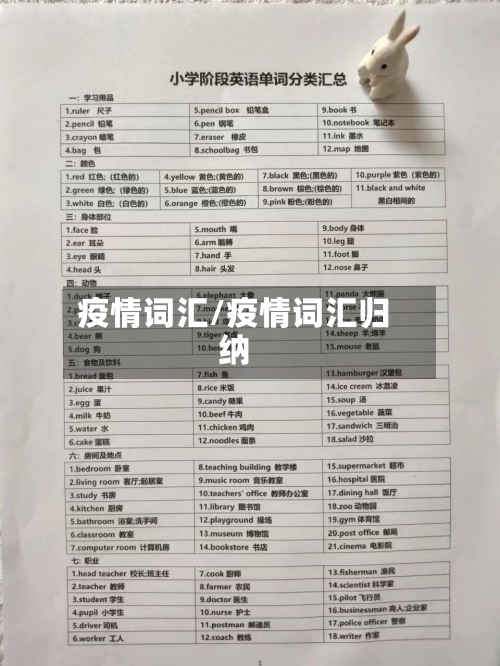 疫情词汇/疫情词汇归纳