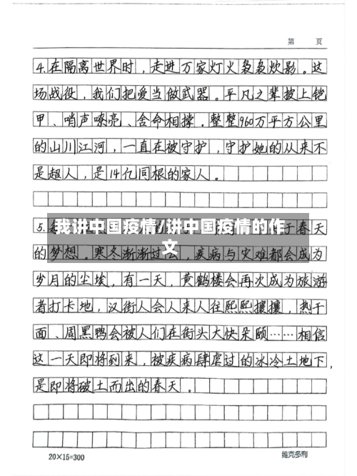 我讲中国疫情/讲中国疫情的作文