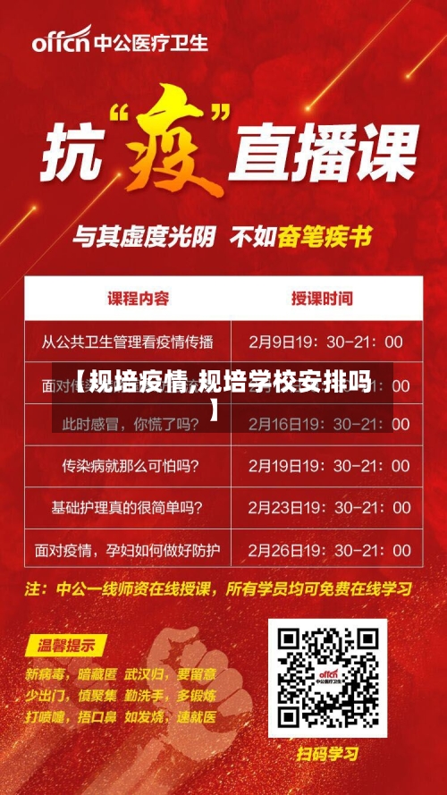 【规培疫情,规培学校安排吗】