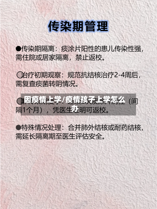 因疫情上学/疫情孩子上学怎么办