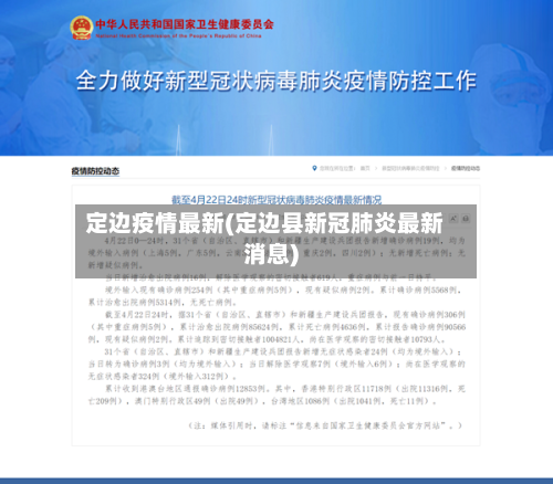 定边疫情最新(定边县新冠肺炎最新消息)
