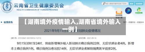 【湖南境外疫情输入,湖南省境外输入一例】-第2张图片