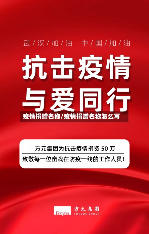 疫情捐赠名称/疫情捐赠名称怎么写-第2张图片