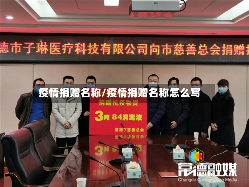 疫情捐赠名称/疫情捐赠名称怎么写-第3张图片