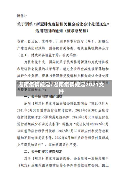 湖南疫情规定/湖南疫情规定2021文件-第3张图片