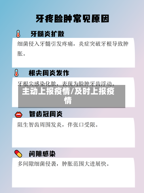 主动上报疫情/及时上报疫情