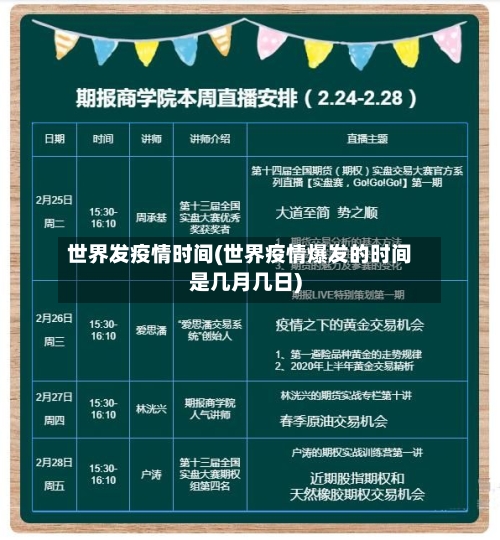 世界发疫情时间(世界疫情爆发的时间是几月几日)-第2张图片