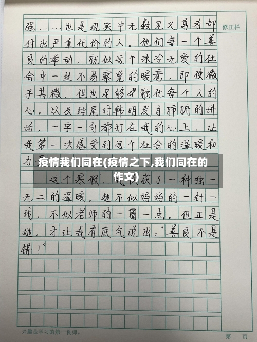 疫情我们同在(疫情之下,我们同在的作文)