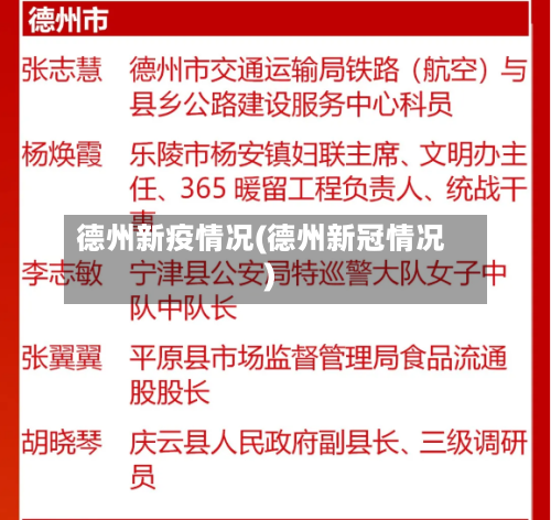 德州新疫情况(德州新冠情况)-第2张图片