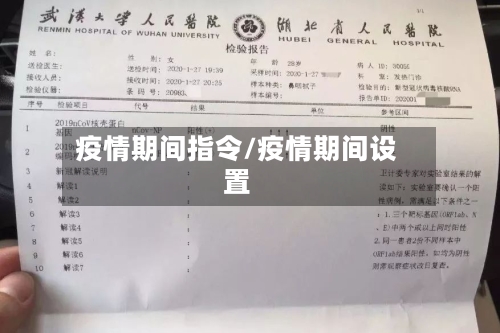 疫情期间指令/疫情期间设置-第2张图片
